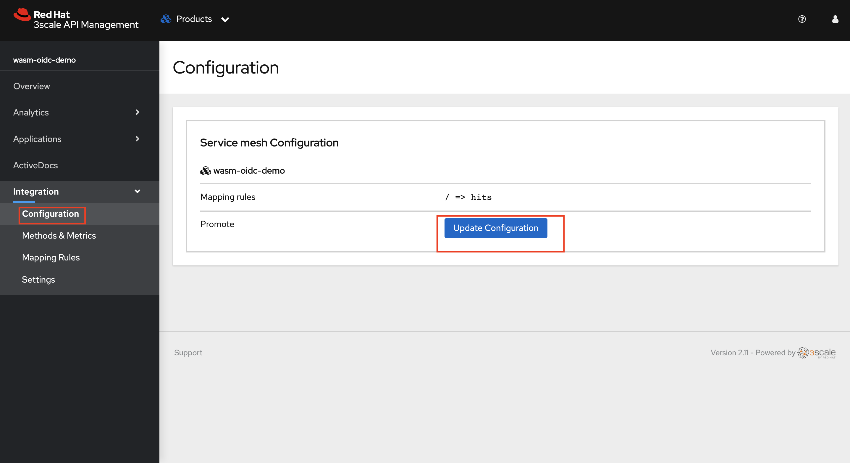 oidc update config